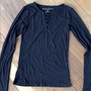 Aeropostale Black tight shirt